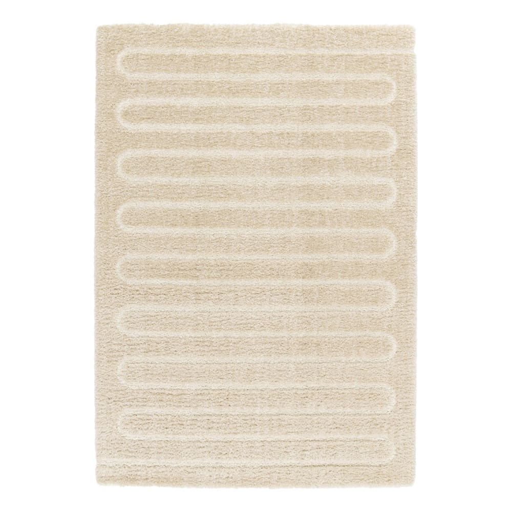 AFK Living Teppich dick ultraweich 120 x 170 cm style classic chic Beige Öko-Tex Zertifikat Pes - Polyester