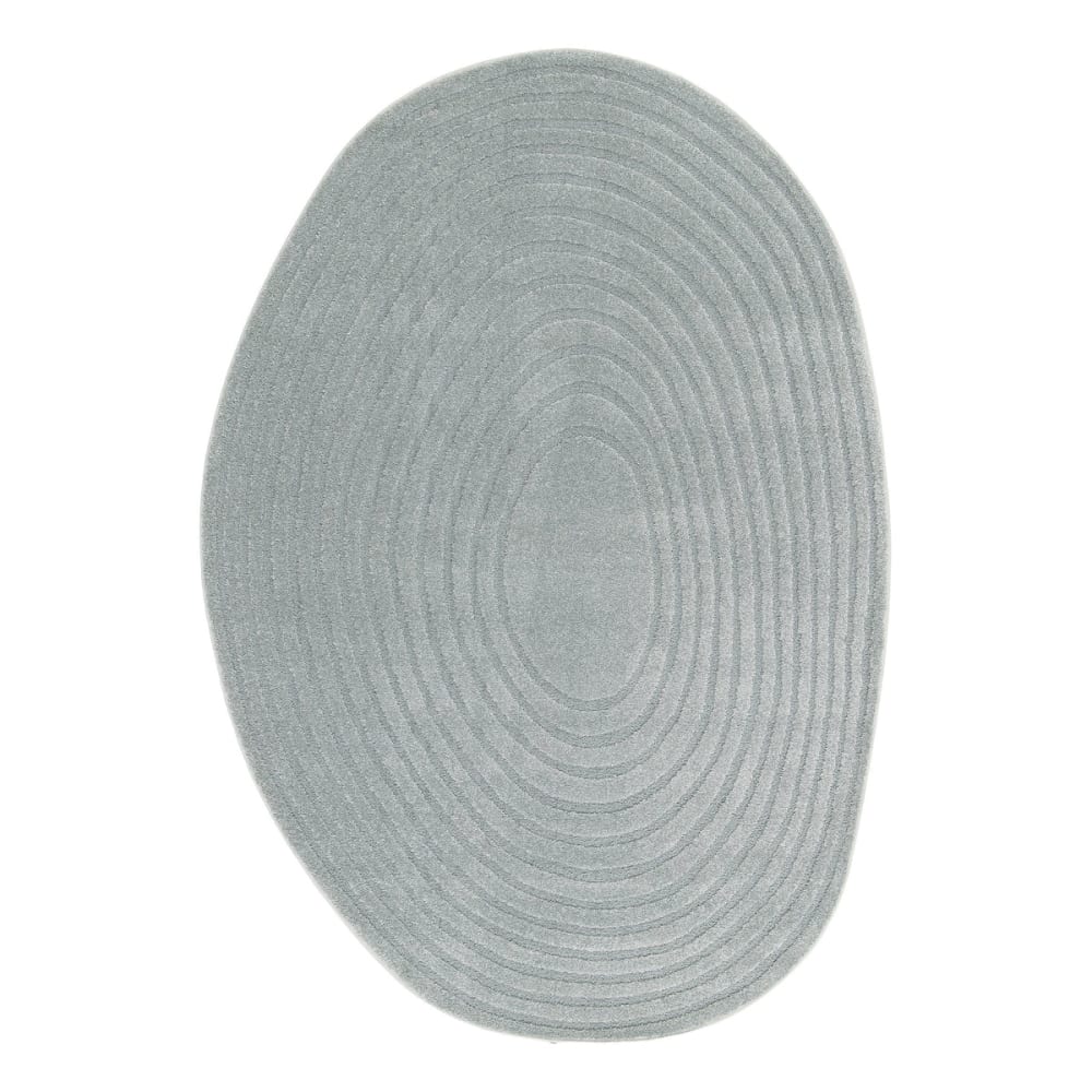 AFK Living Teppich sehr weich mit Relief-Effekt 160 x 230 cm style modern Blau Öko-Tex Zertifikat Pp - Polypropylen