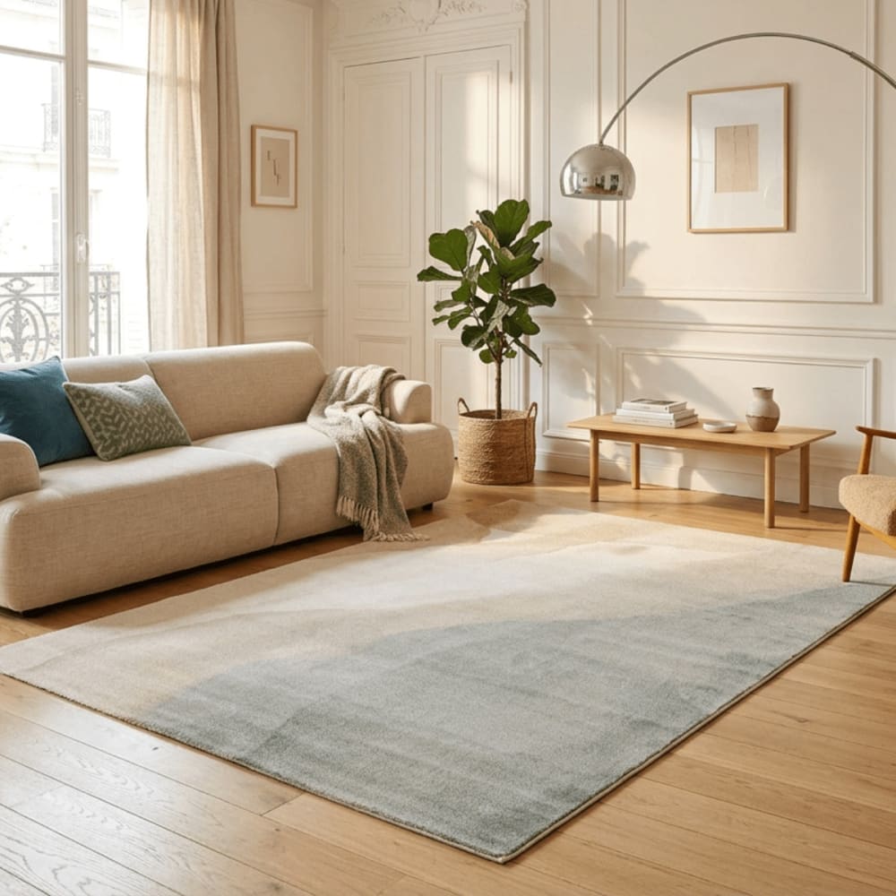 AFK Living Teppich zeitgenössisch aus recycelten Fasern 120 x 170 cm style modern Mehrfarbig Öko-Tex Zertifikat Pes - Polyester