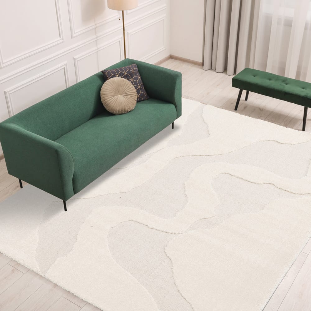 Teppich sehr weich mit Relief-Effekt 200 x 290 cm - Maisons Du