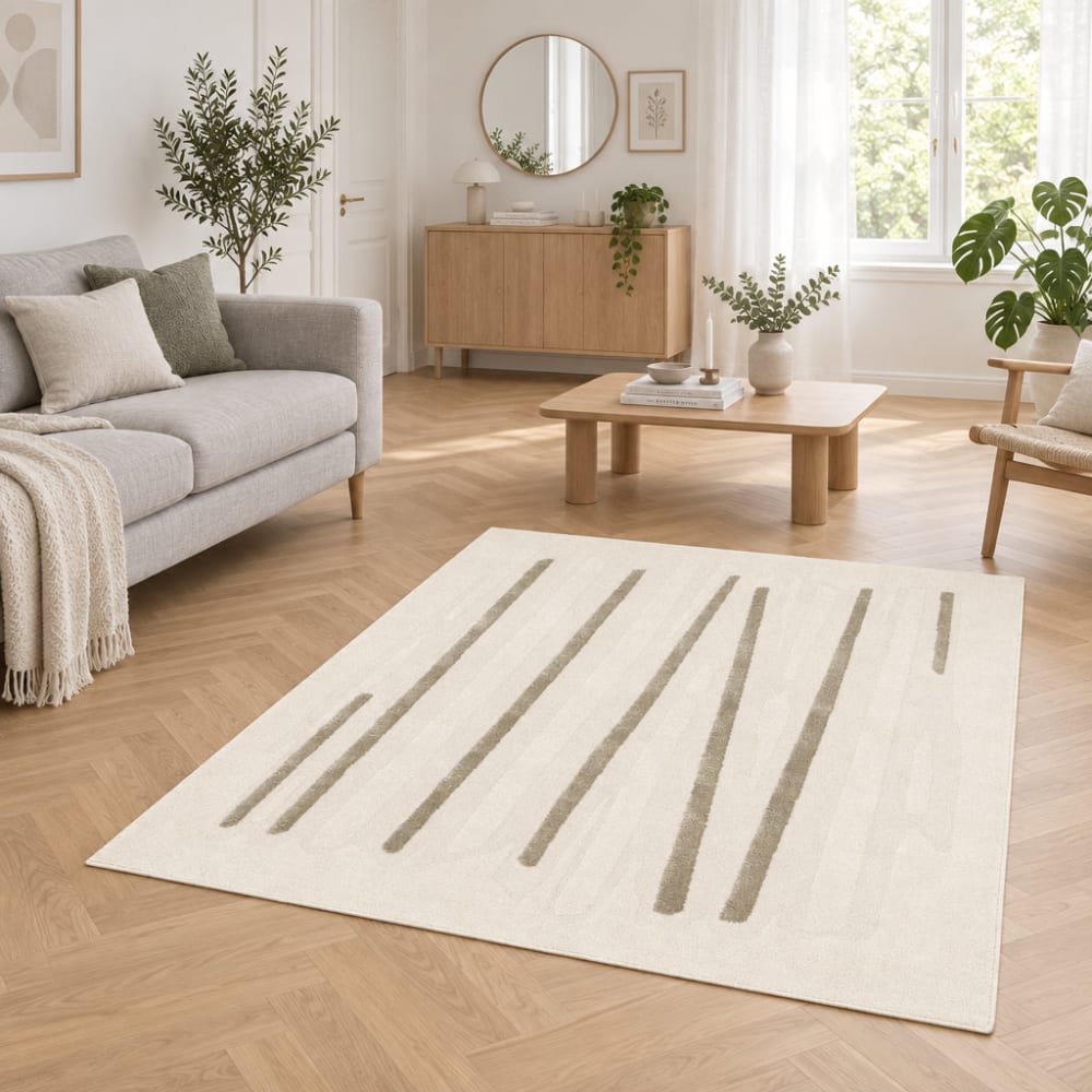 Teppich sehr weich mit Relief-Effekt 120 x 170 cm - Maisons Du