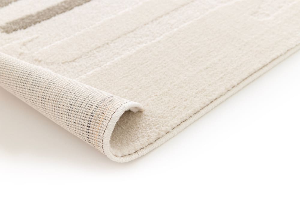 Tapis avec effet relief très doux beige 120 x 170 cm — vue 4