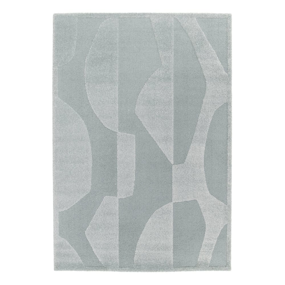 AFK Living Teppich sehr weich mit Relief-Effekt 160 x 230 cm style classic chic Blau Öko-Tex Zertifikat Pp - Polypropylen