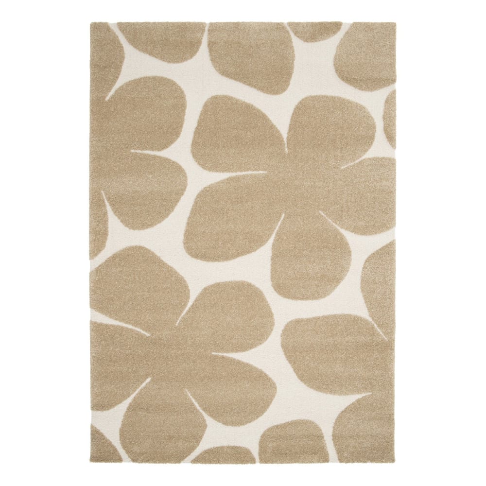 AFK Living Teppich sehr weich mit Relief-Effekt 200 x 290 cm style modern Braun Öko-Tex Zertifikat Pp - Polypropylen