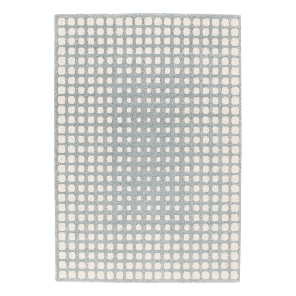 AFK Living Teppich sehr weich mit Relief-Effekt 120 x 170 cm style classic chic Blau Öko-Tex Zertifikat Pp - Polypropylen
