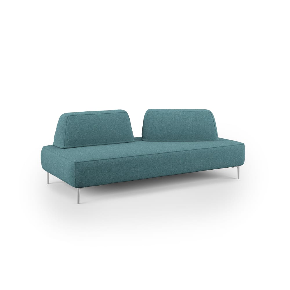 Canapé modulable avec dossier amovibles 167 cm bleu ciel