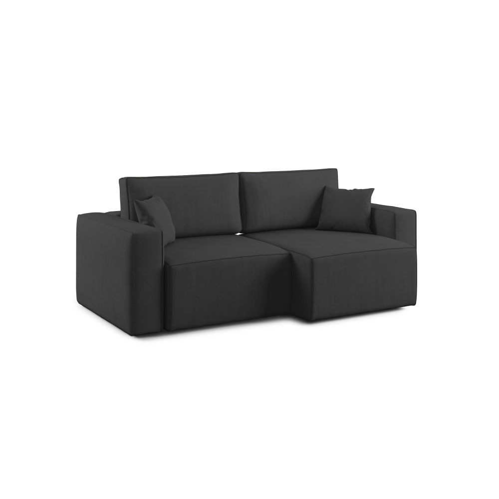 Canapé en tissu imperméable 180 cm noir