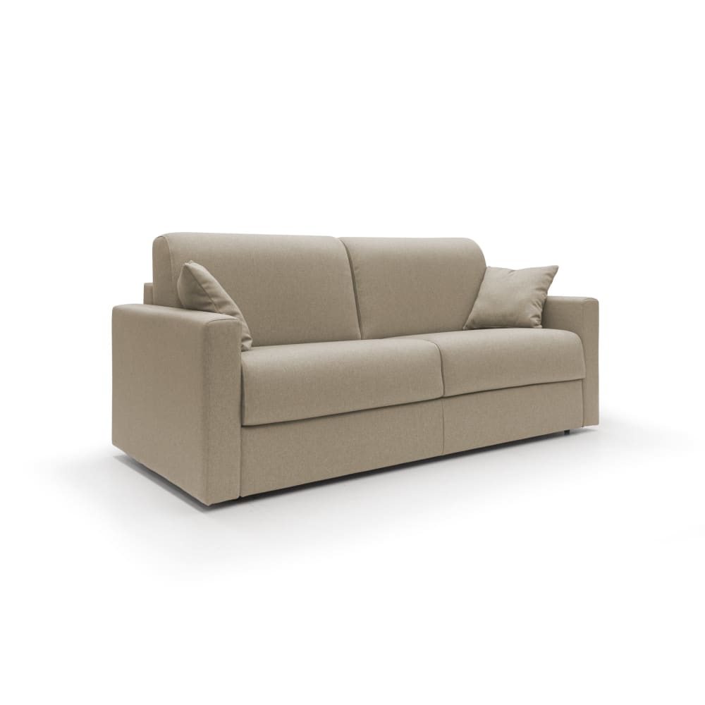 Canapé lit convertible en tissu imperméable 206 cm beige