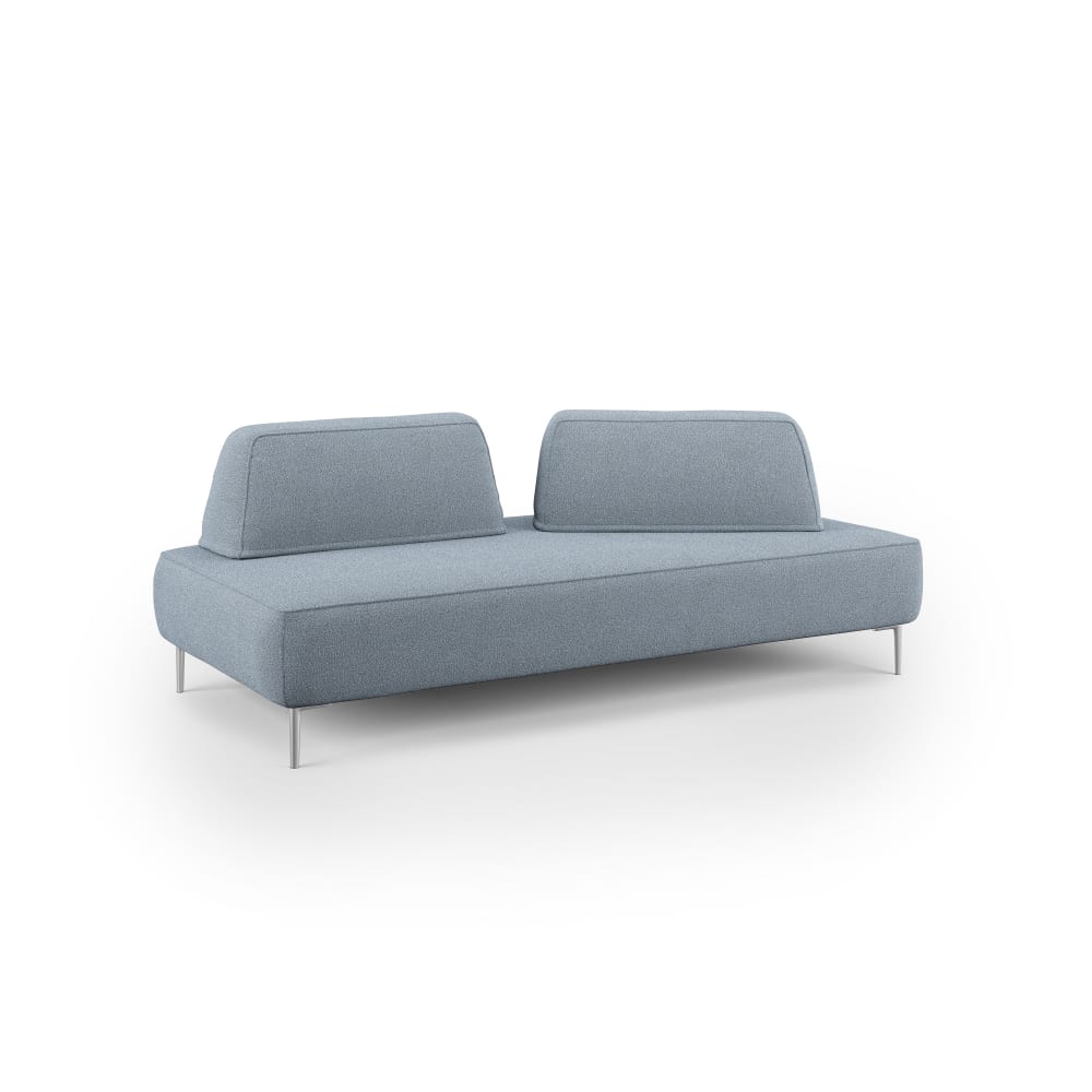 Canapé modulable avec dossier amovibles 167 cm bleu