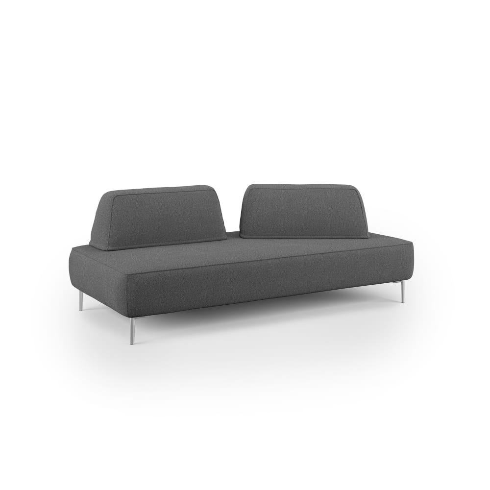 Canapé modulable avec dossier amovibles 212 cm anthracite