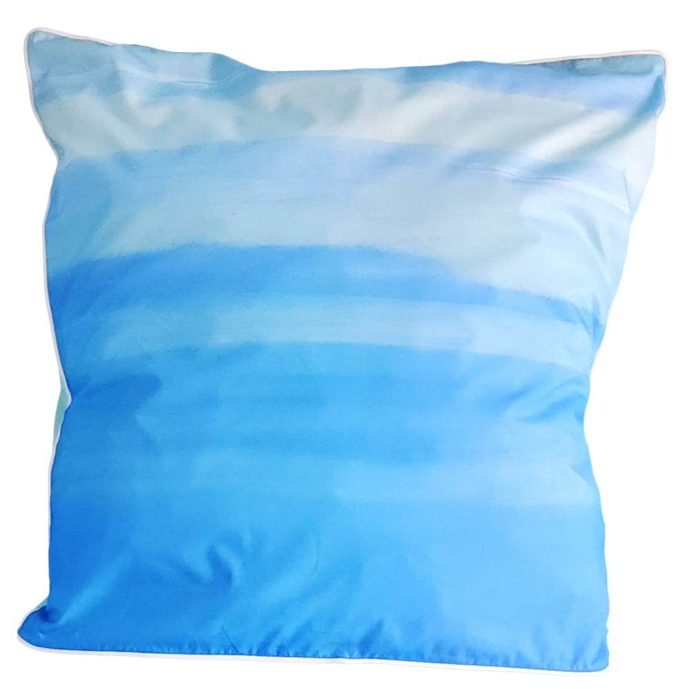 Taie d'oreiller Aquarelle turquoise Dimension - 65X65