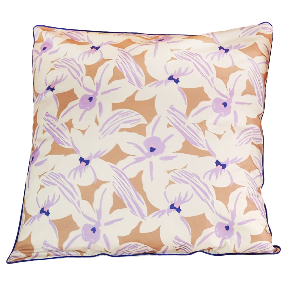 Taie d'oreiller violette en percale de coton 65x65cm