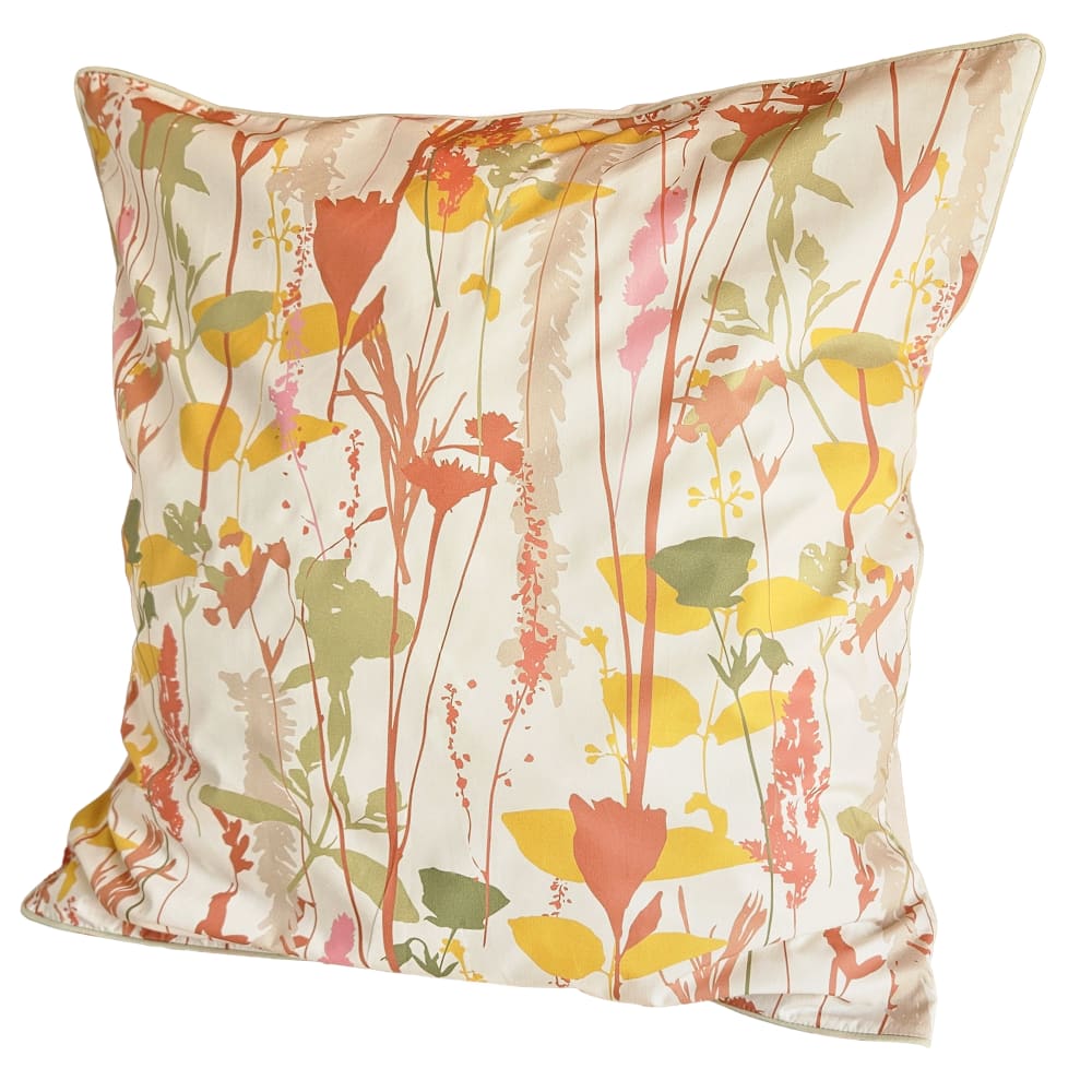 Housse d'oreiller fleurs des champs dimension - 65x65
