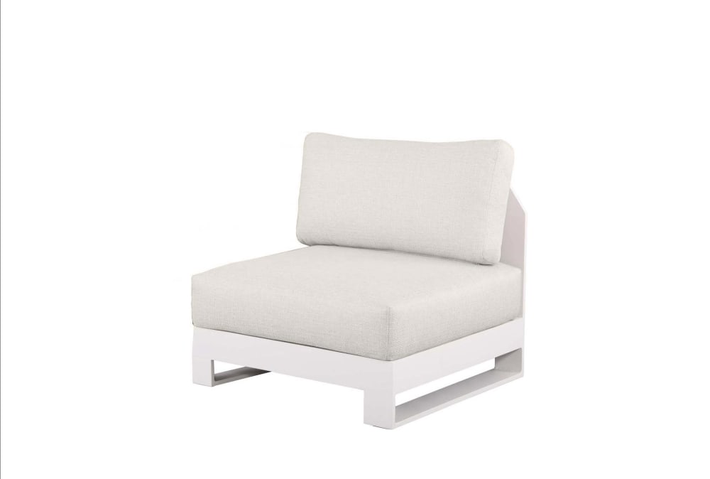 Chauffeuse de jardin design haut de gamme en aluminium