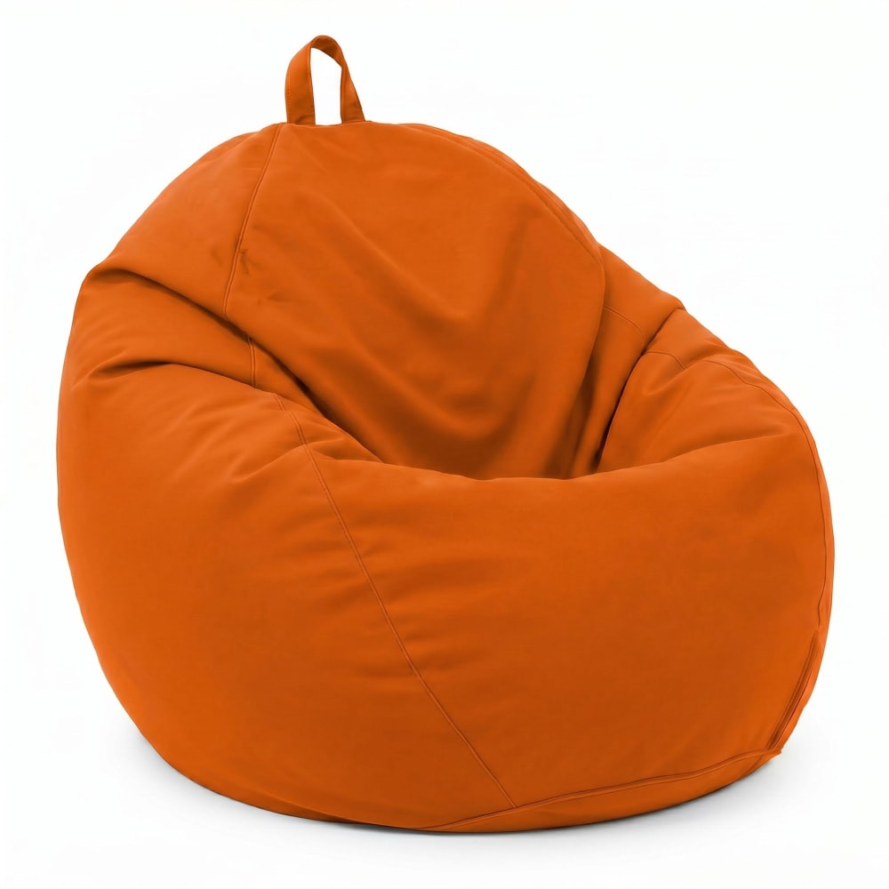 Pouf poire xl d'extérieur - orange
