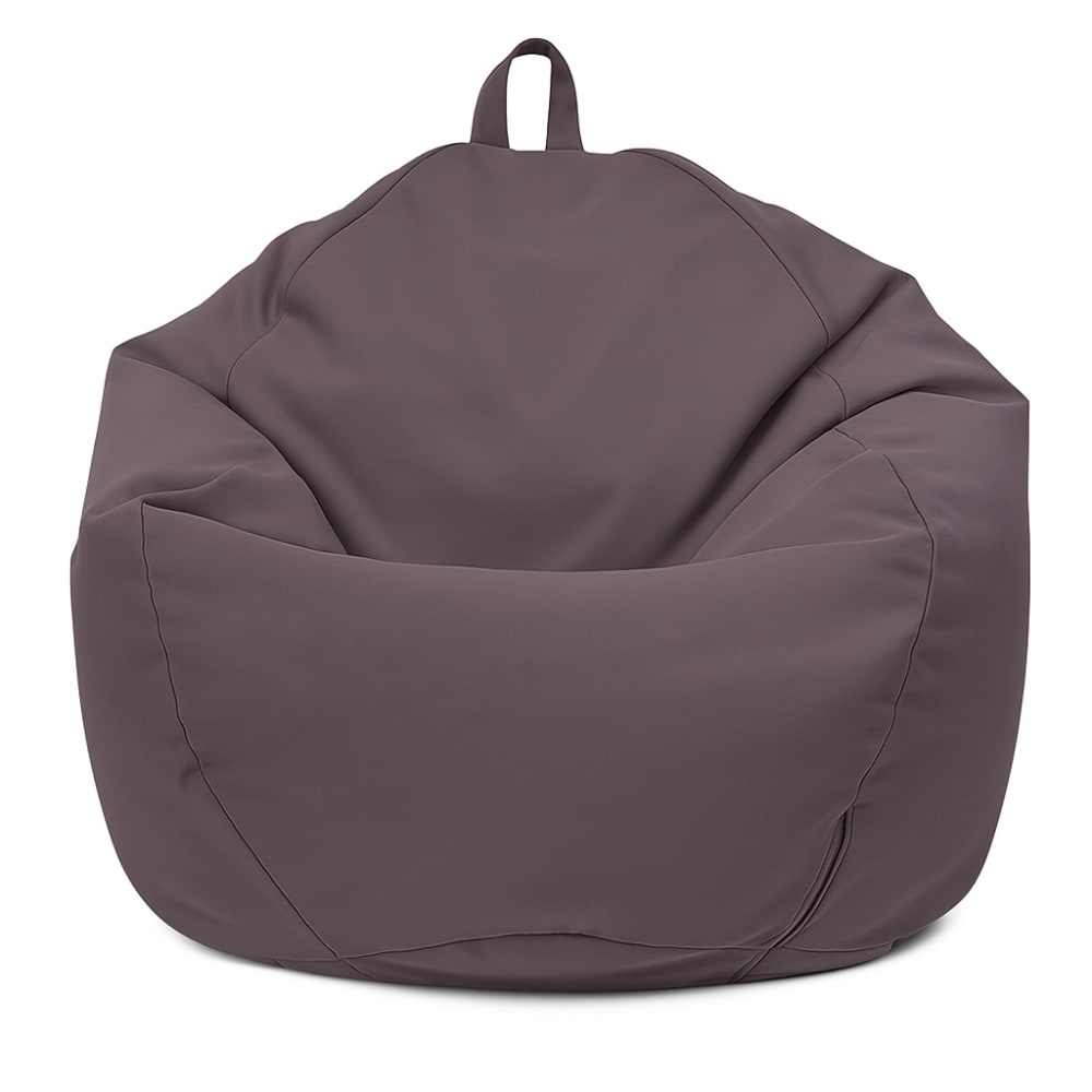 Pouf poire XL d'extérieur - 110x120 cm - Gris Carbone