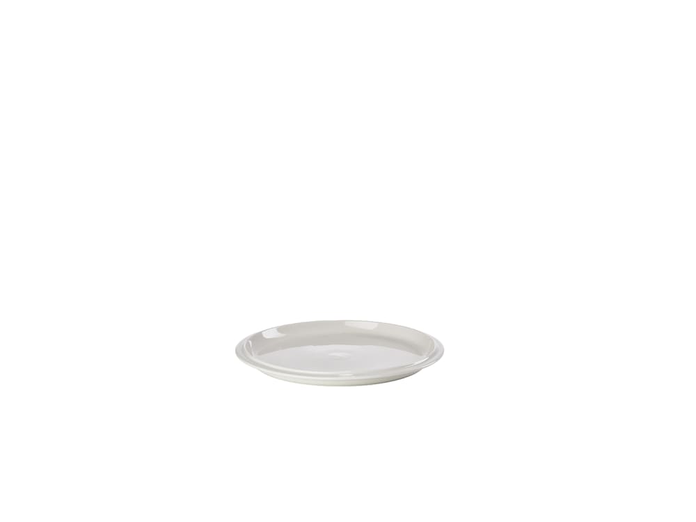 Assiette 20cm en porcelaine blanc cassé