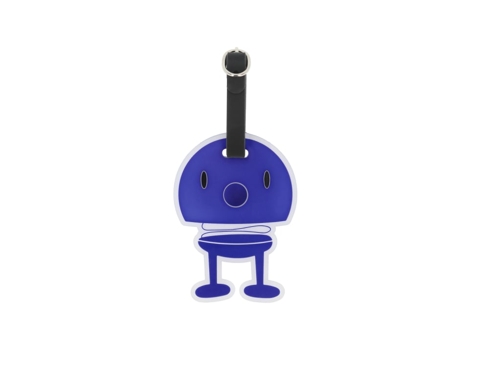 Etiquette de bagage bumble bleu