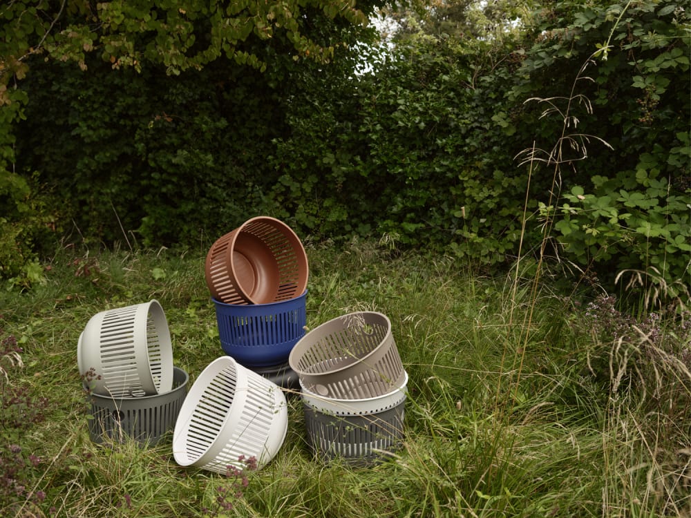 Panier à linge gris clair 40cm