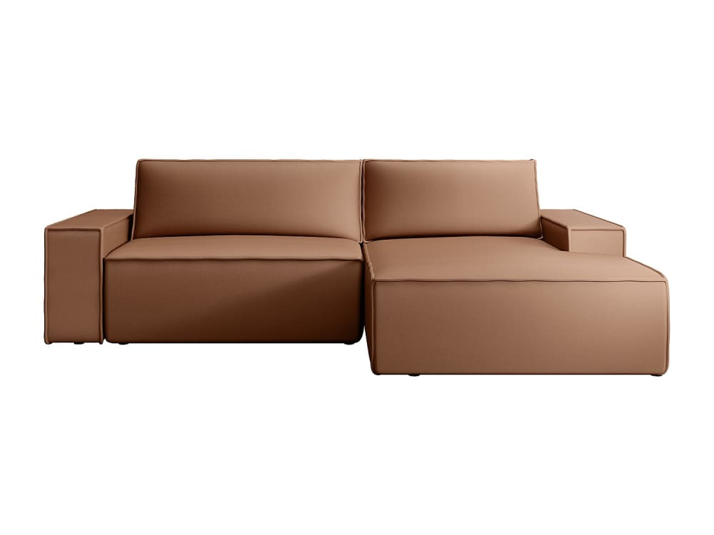 Canapé d'angle  4 places marron