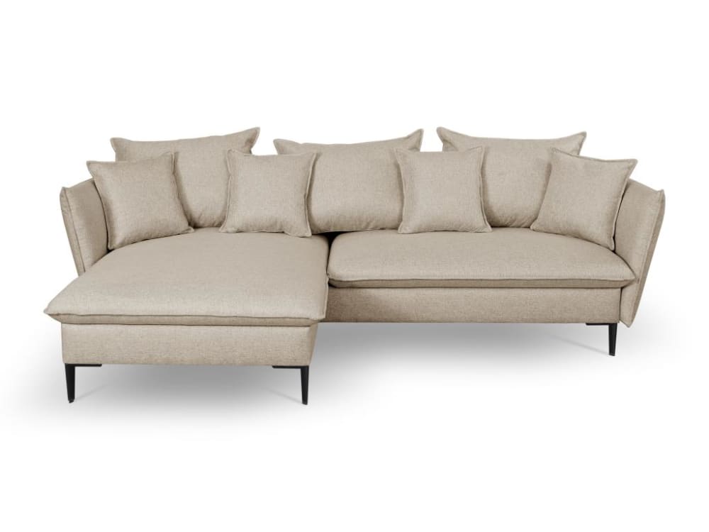 Canapé d'angle 4 places beige