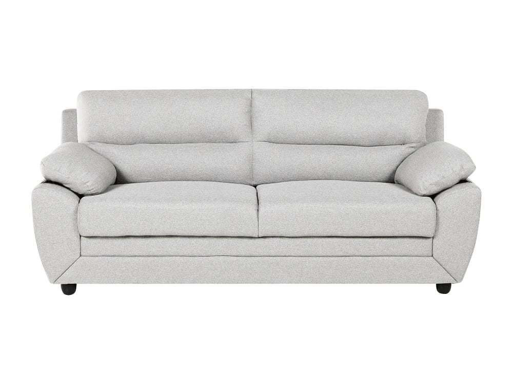 Canapé fixe polyester 3 places beige}