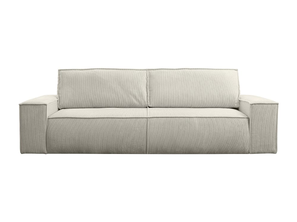 Canapé convertible velours 4 places beige