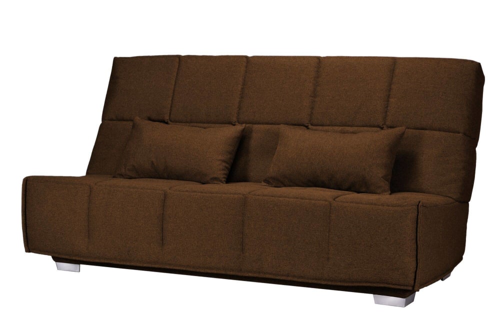 Canapé clic clac 140 x 190 cm en tissu ebène