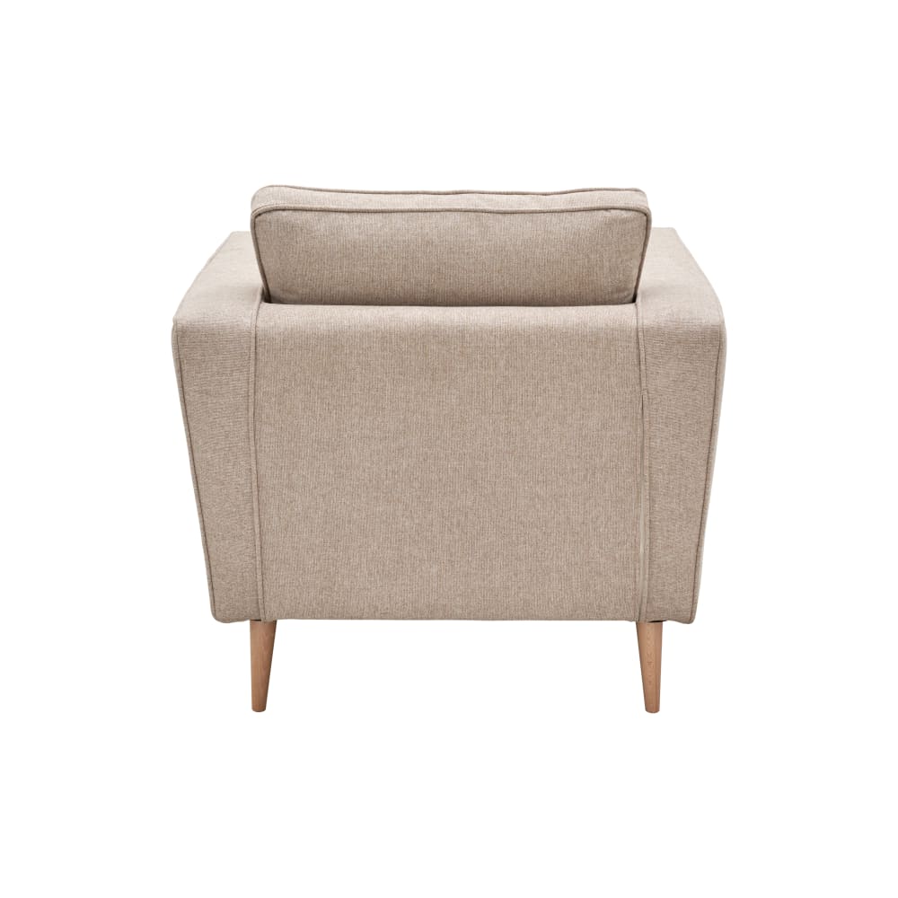 Fauteuil 1 place en tissu crème