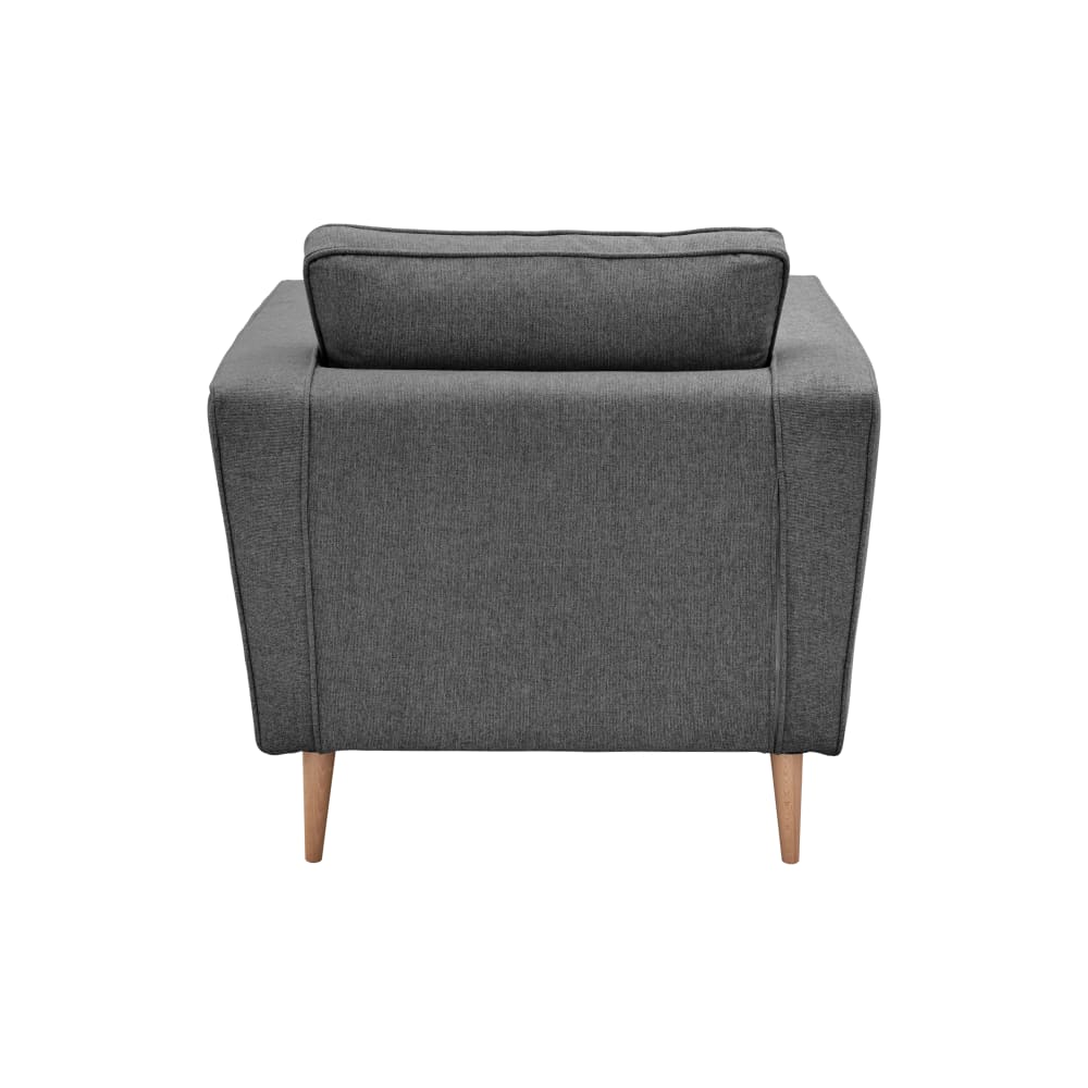 Fauteuil 1 place en tissu anthracite