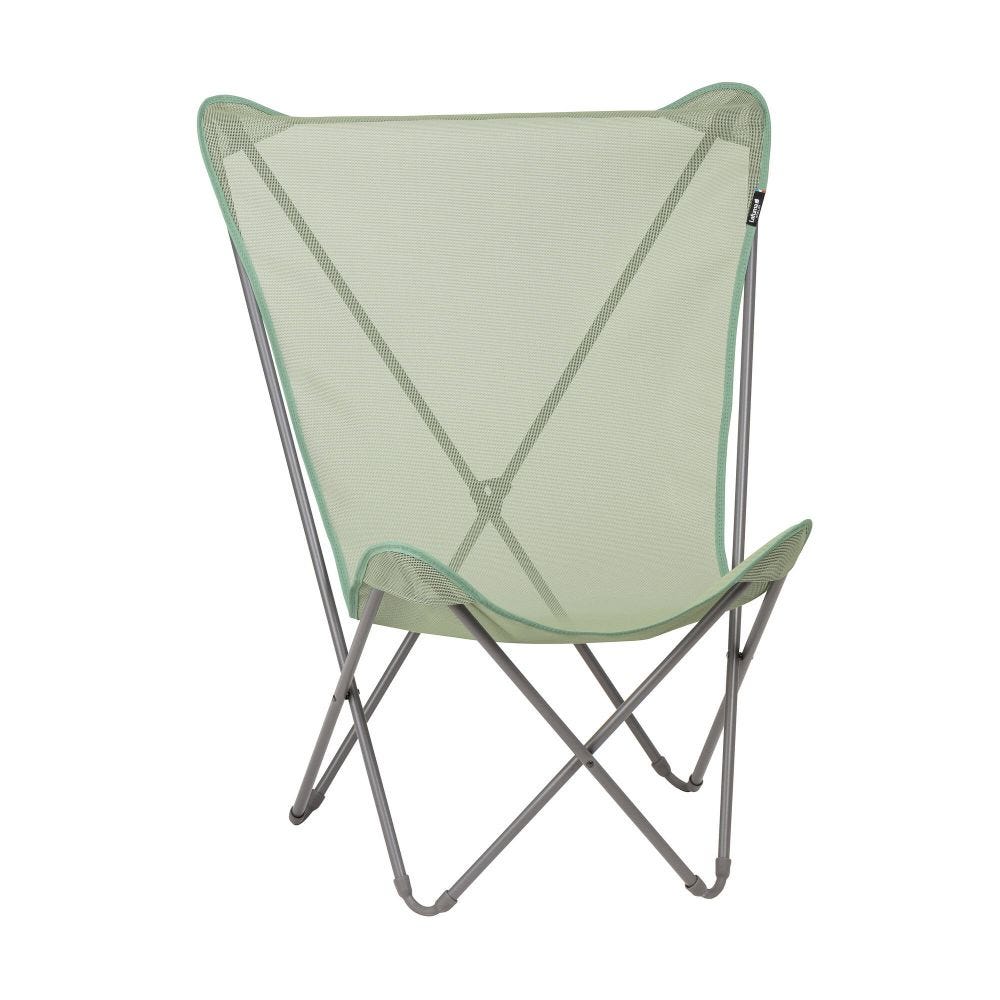 Fauteuil papillon en acier vert L60xl78xH99
