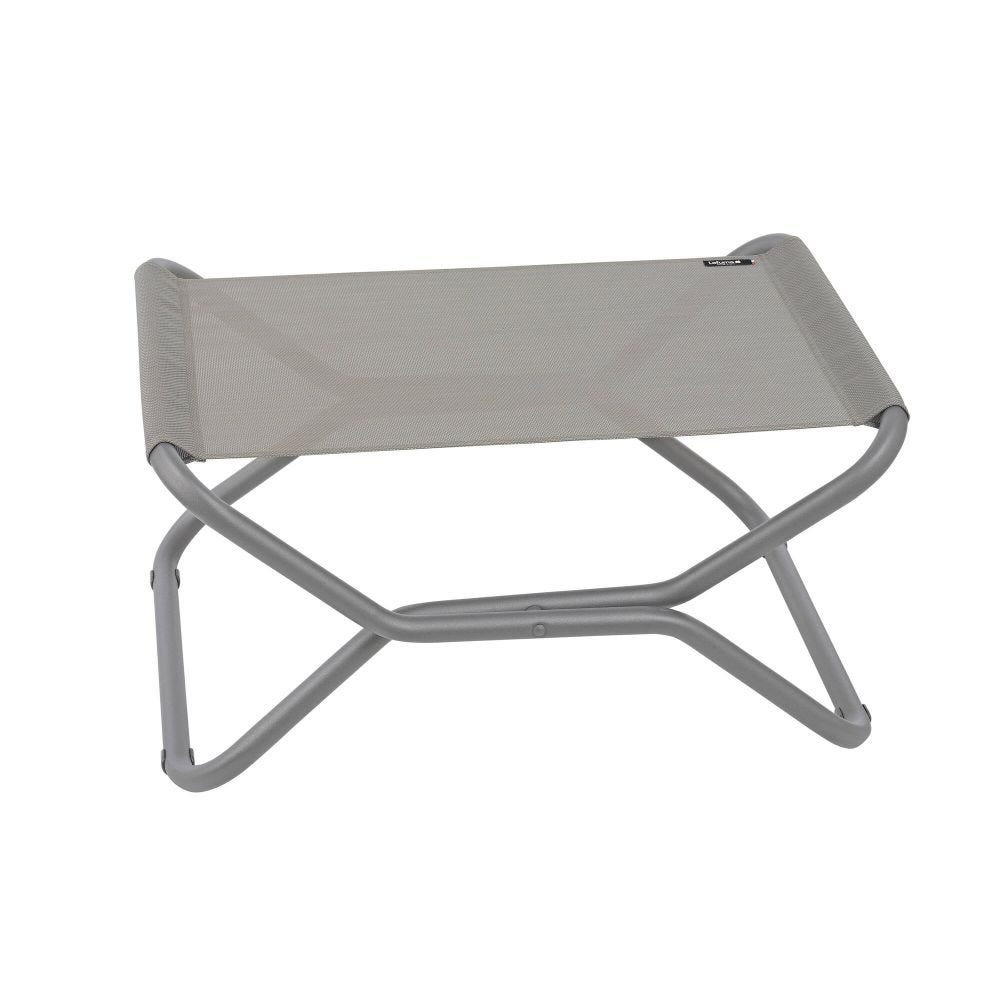 Repose-pieds pliant en acier marron L51xl66xH35
