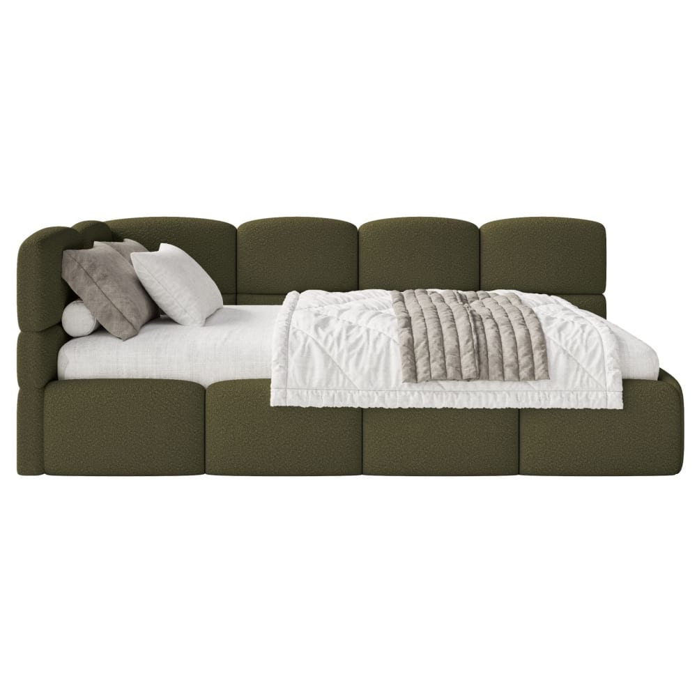 Lit ado 90x200, gauche, - olive