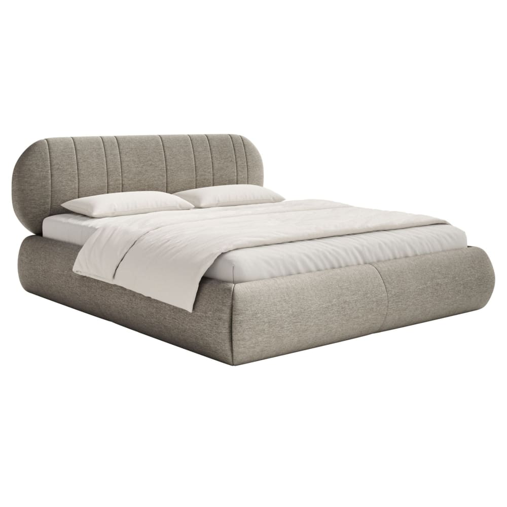 Selsey Polsterbett, grau-beige, 180x200 cm style modern Taupe Stoff