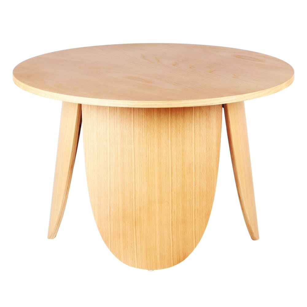 Selsey Couchtisch rund, Eichenholzoptik, Ø 80 cm style modern Beige Spanplatte