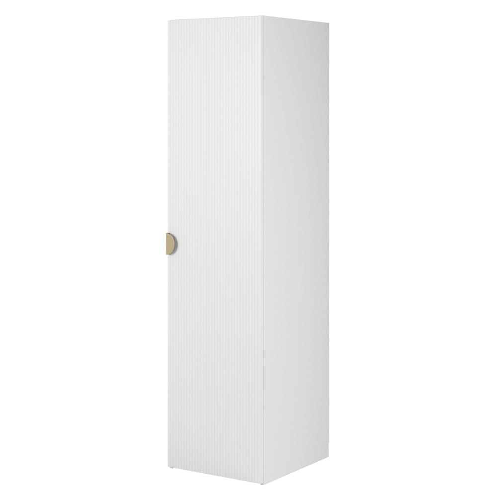 Selsey Kleiderschrank 1T mit Regalen, 50 cm, weiß style modern - Spanplatte