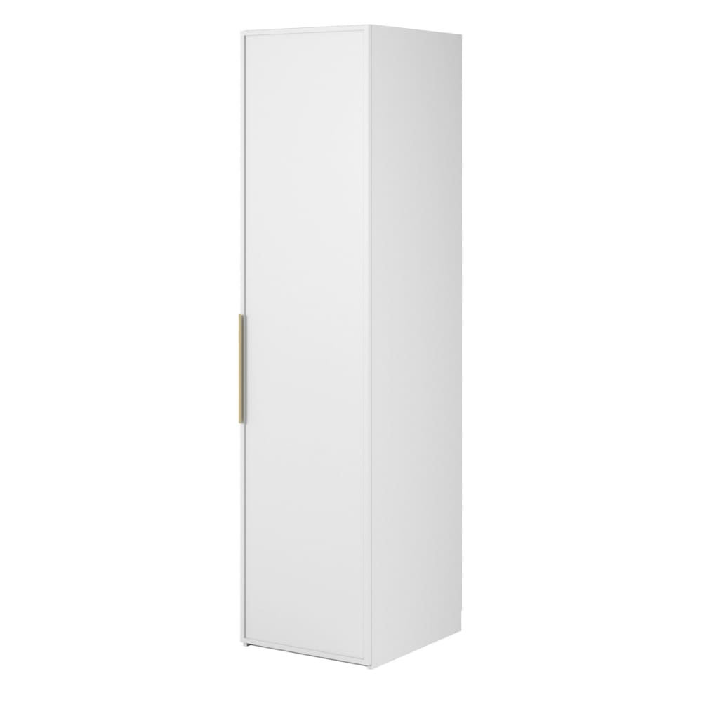 Selsey Kleiderschrank 1T mit Stange, 50 cm, weiß style modern - Spanplatte