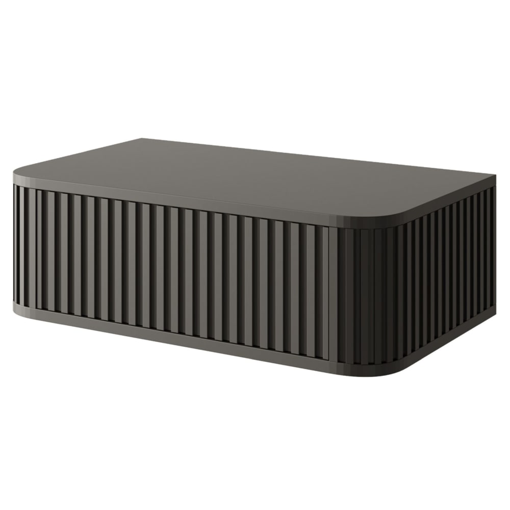 Table de chevet suspendu avec tiroir noir 63 cm