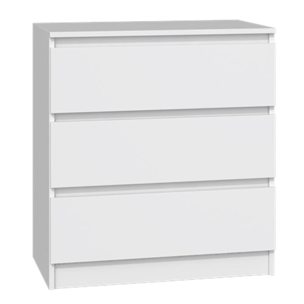commode 3 tiroirs, blanc,
