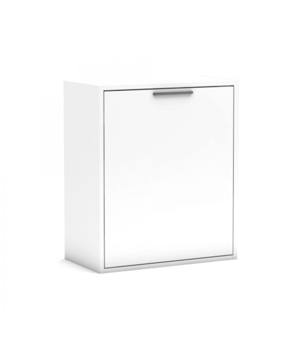 Lit pliant avec matelas blanc 119x110x234cm