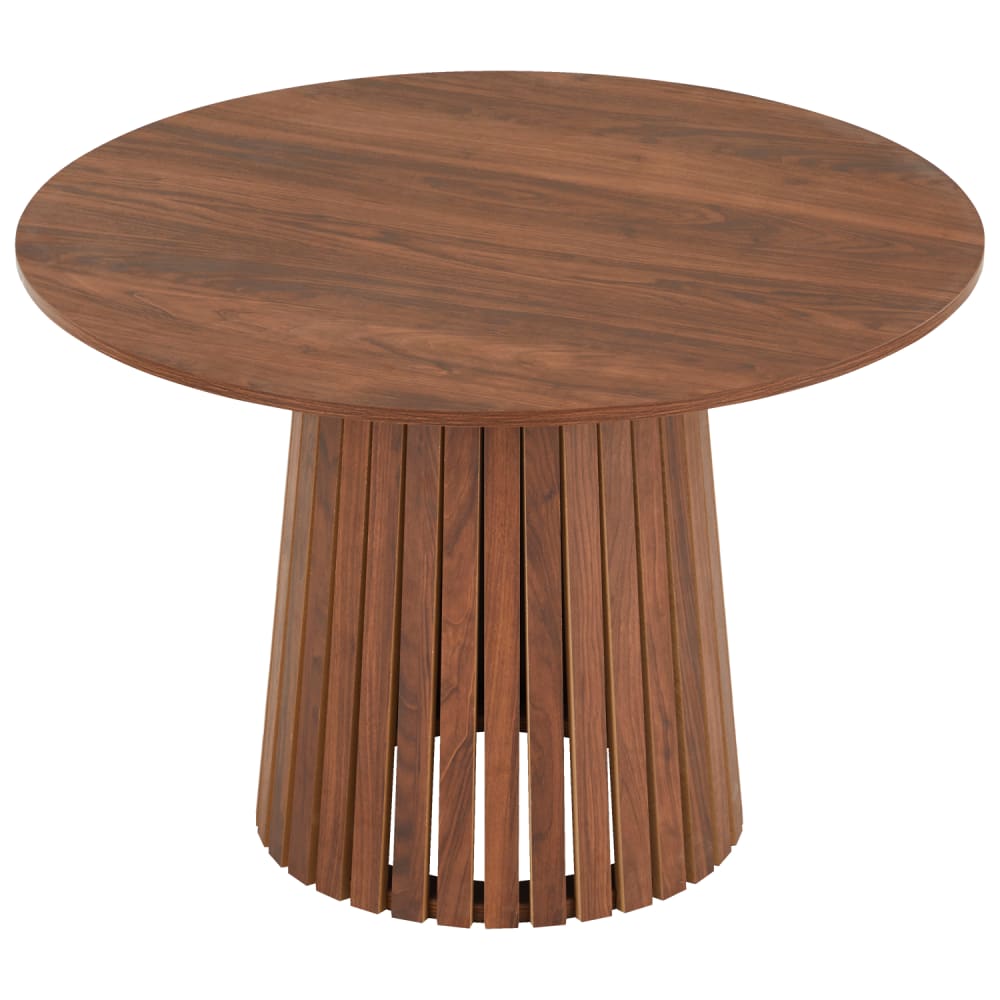 Runder Esstisch aus dunklem Holz im skandinavischen Stil 110cm -