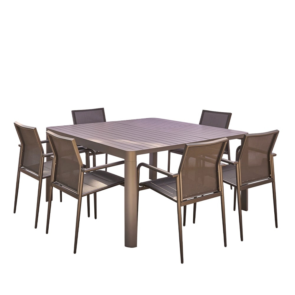 Salon de jardin en aluminium