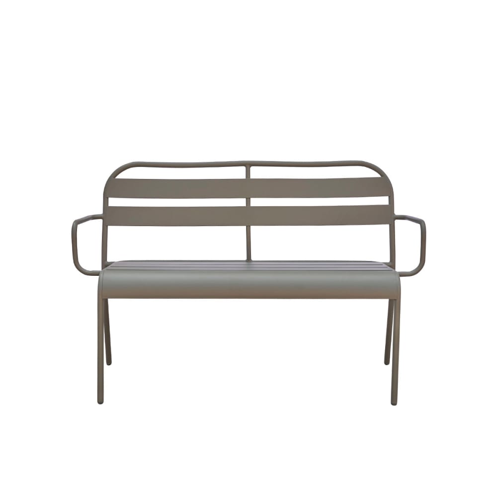 Banc en aluminium vert 118cm