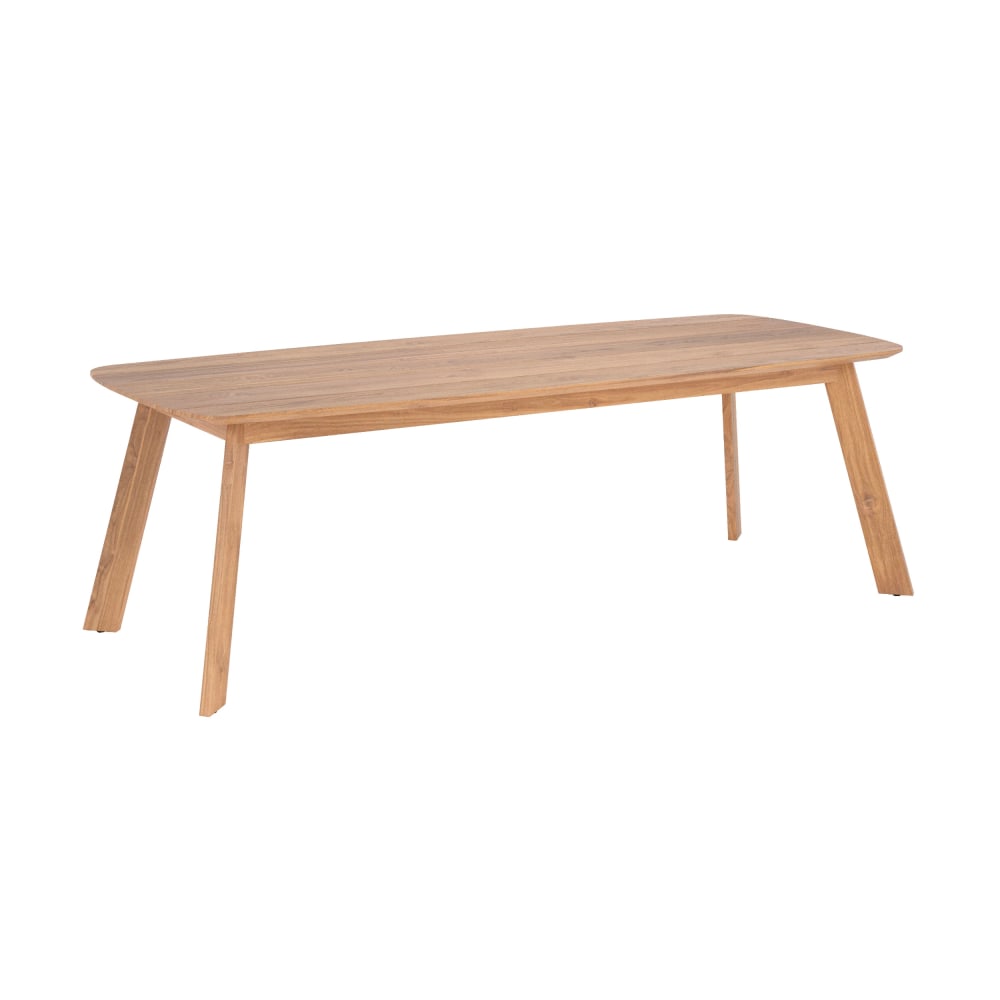 Table de jardin en bois de teck recyclé 10 personnes