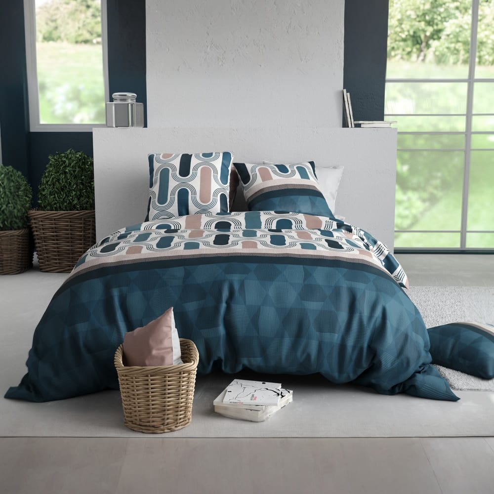 Parure de lit 220x240 cm Coton 57 fils Mistri