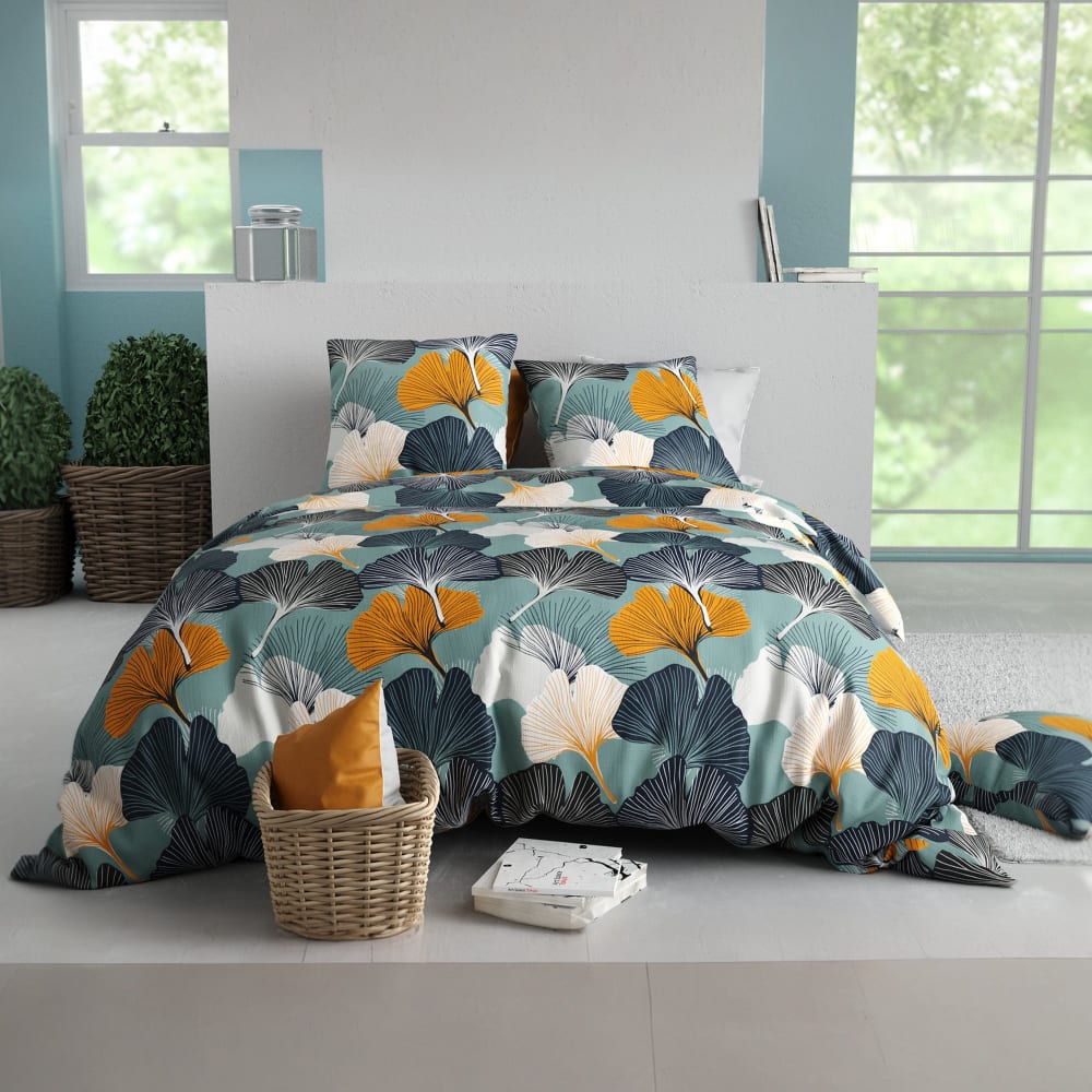 Parure de lit 240x260 cm Coton 57 fils Gink