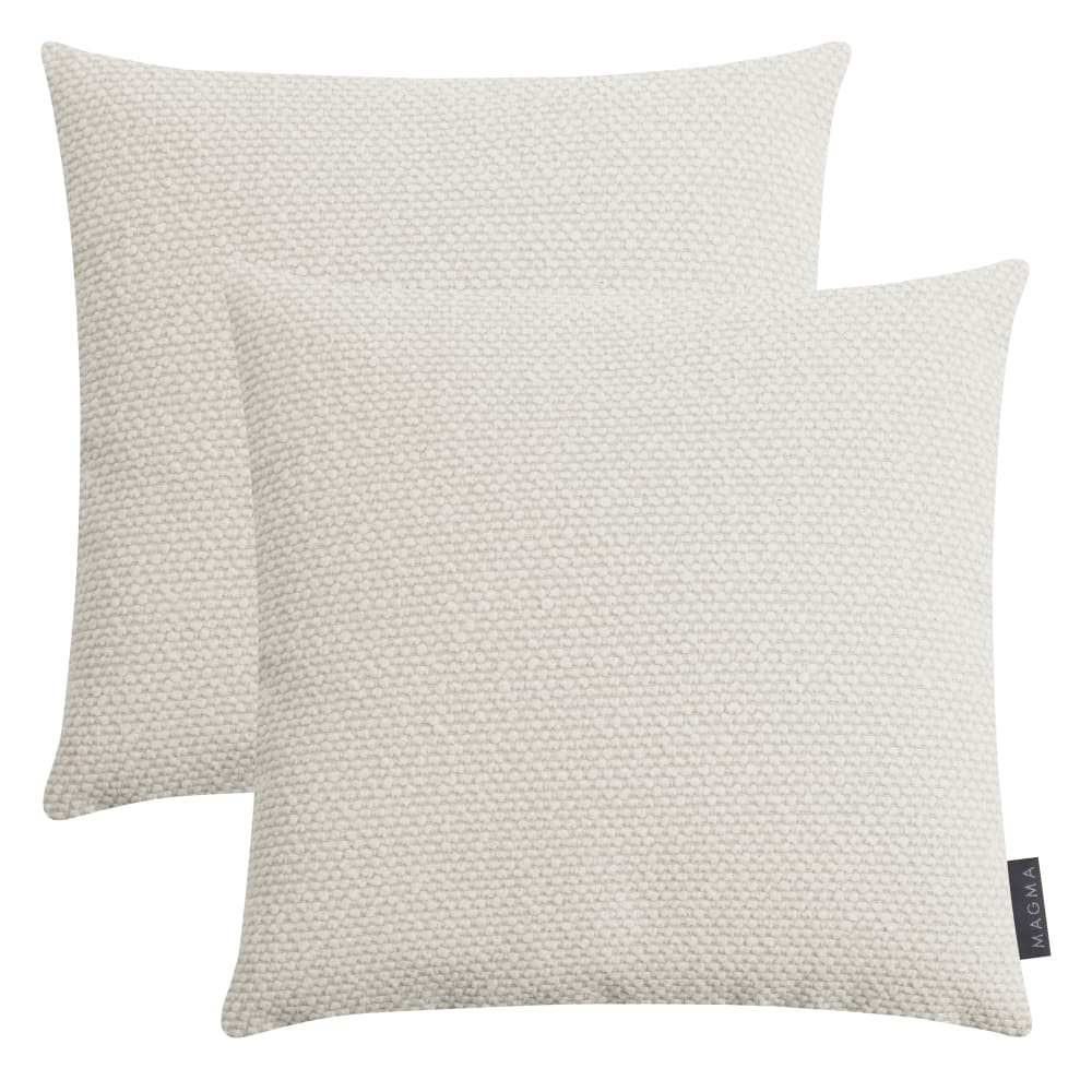 Housses de coussin d'extérieur beige 40x40-Lot de 2
