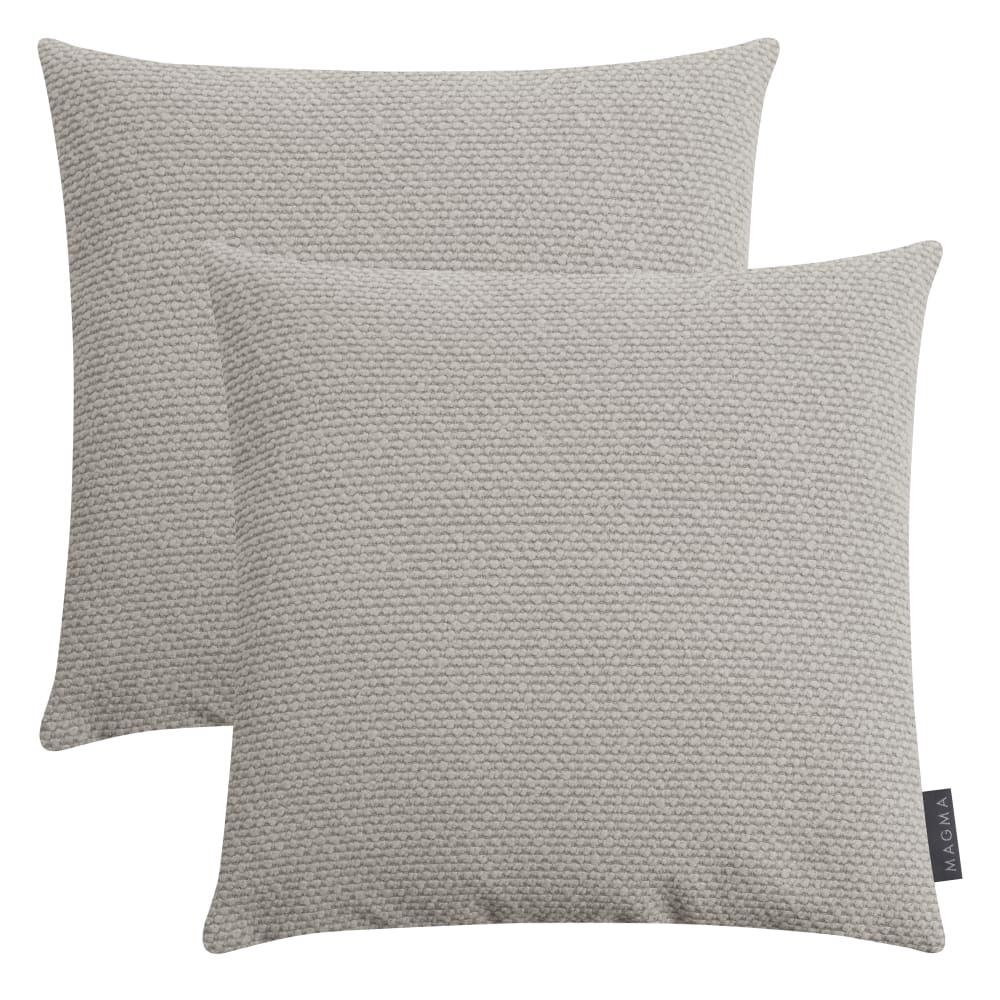 Housses de coussin d'extérieur taupe 40x40-Lot de 2