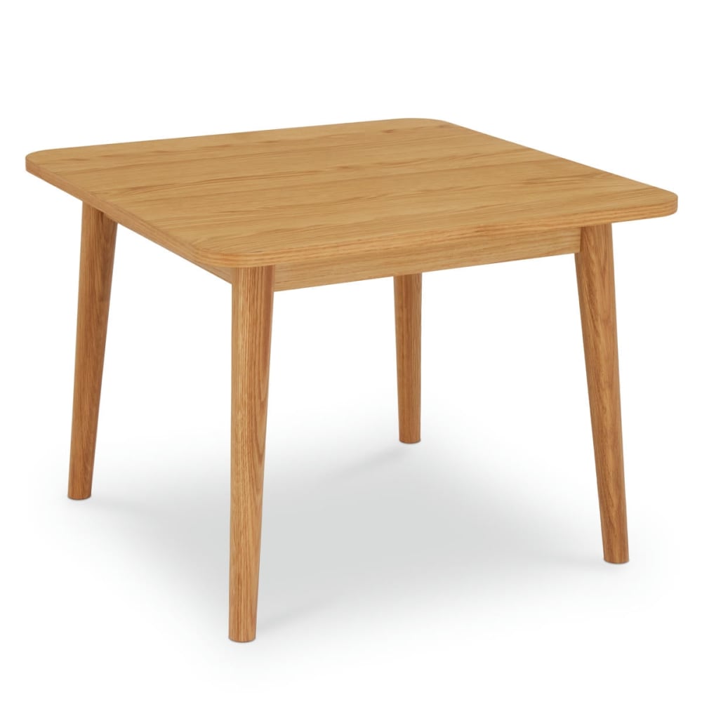 Table+basse+carree+effet+bois+chene+massif+clair