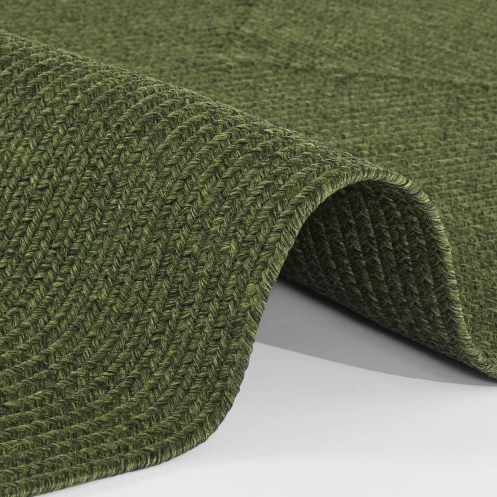 Tapis d'extérieur aspect jute zado vert 160x230cm — vue 4